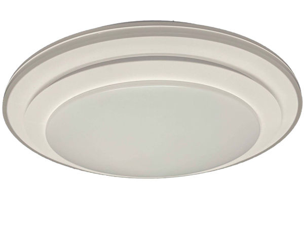 圖片 72W LED 三層雙白邊奶白罩吸頂燈